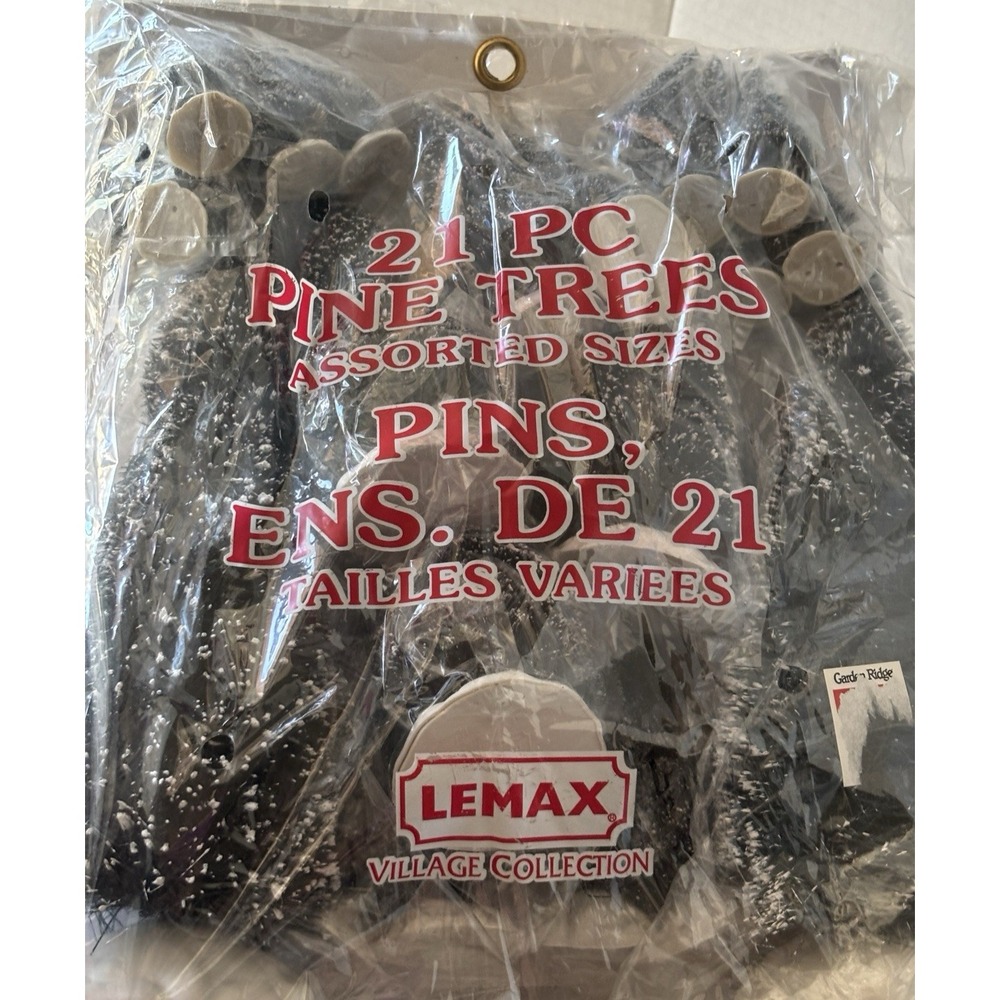 Vtg Lemax Christmas LOT of 12 NIP Village Mountain 29 Tree Victorian Fence Light - Picture 7 of 13